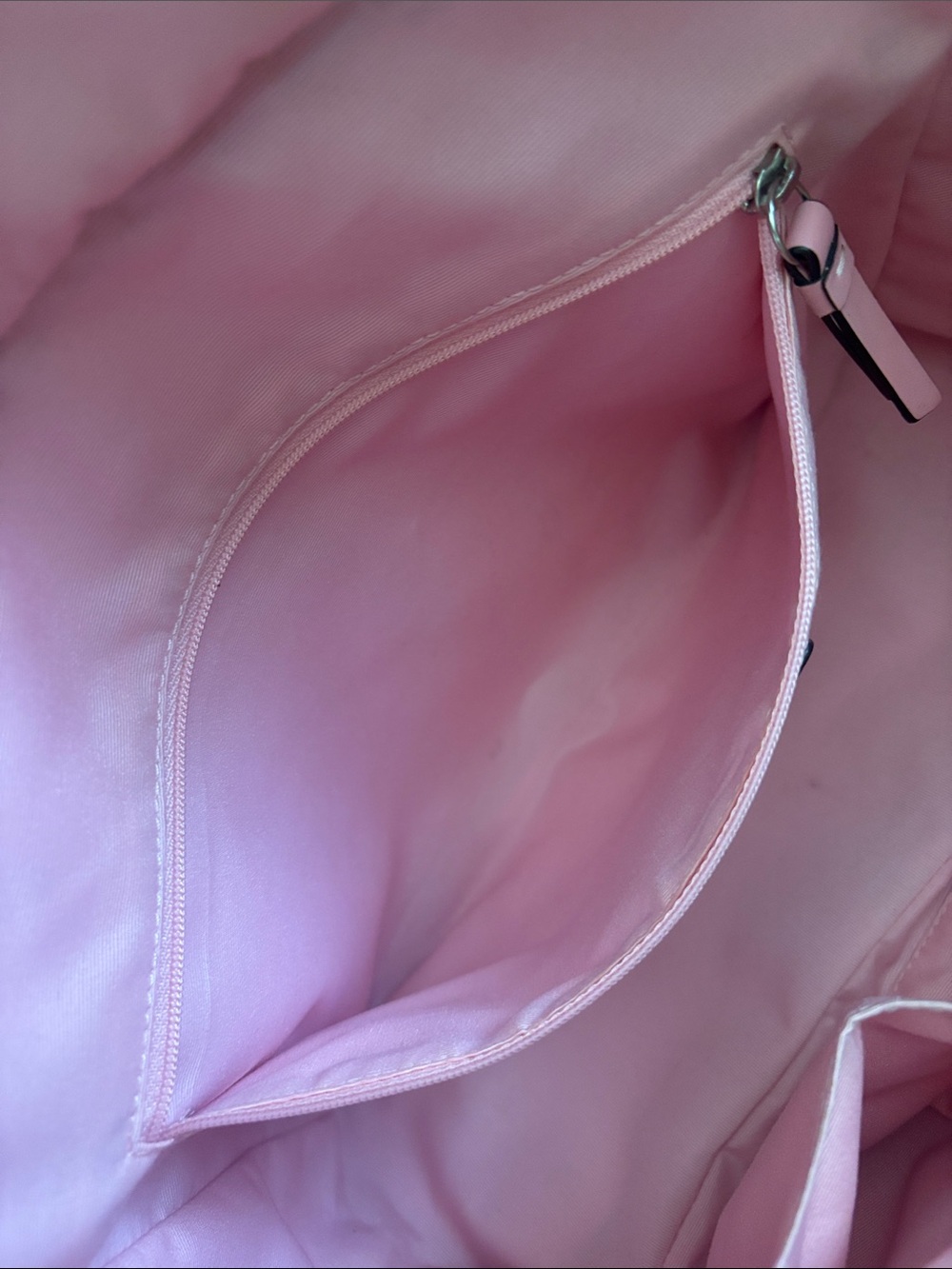 Coach Horse & Carriage Pleated Gallery Tote Pink Leather Khaki Y2K Shoulder Bag - Picture 9 of 17